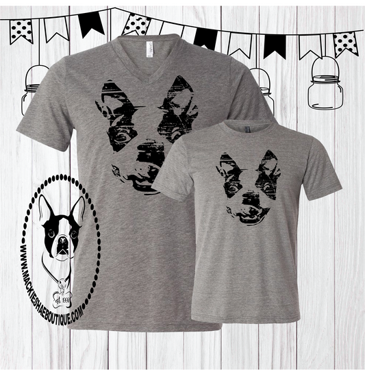 Boston Terrior Custom Shirt, Short Sleeve