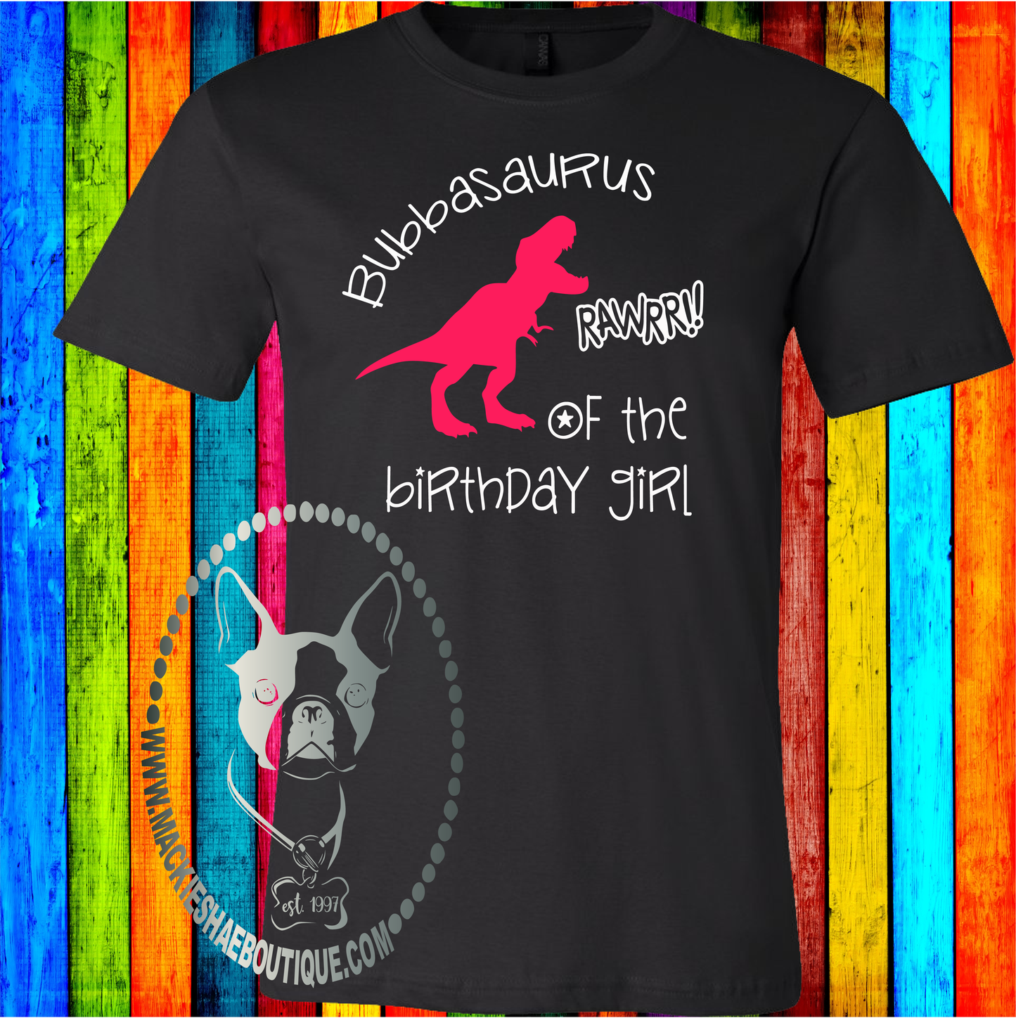 Bubbasaurus Dinosaur Birthday Custom Shirt for kids and adults, Soft Short Sleeve