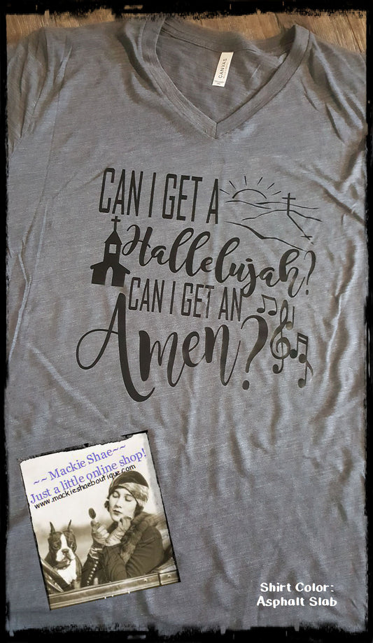 Can I Get A Hallelujah? Custom Shirt, Short Sleeve