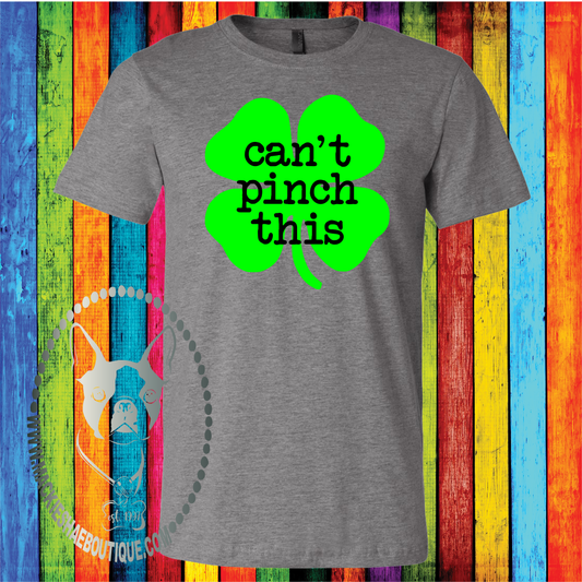 Can't Pinch This Shamrock Custom Shirt, Short Sleeve for Kids and Adults