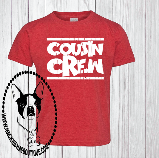 Cousin Crew Custom Shirt for Kids, Short-Sleeve