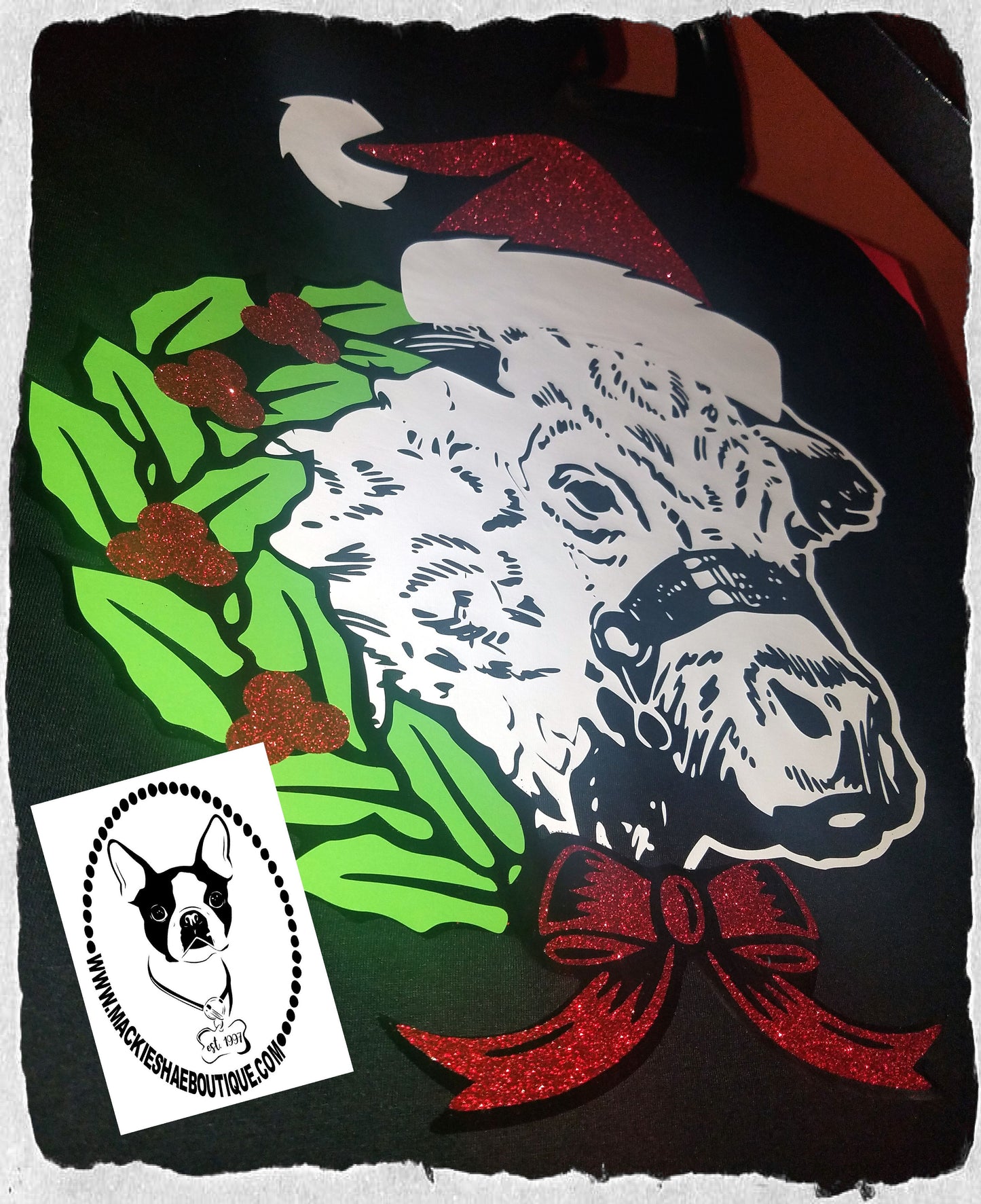 Christmas Cow Custom Shirt, 3/4 Sleeve