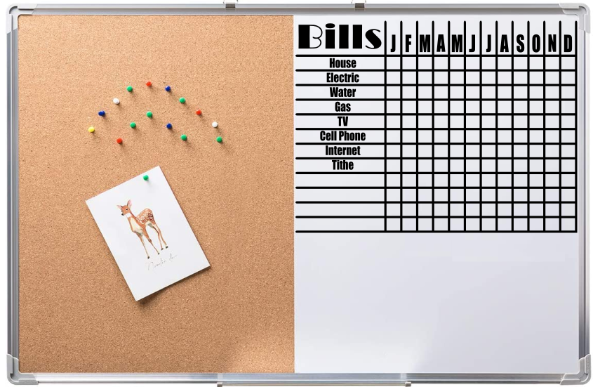 Bills Calendar Custom Decal