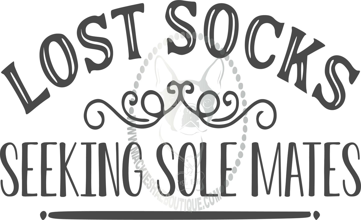Lost Socks Seeking Sole Mates Custom Decal – Mackie Shae