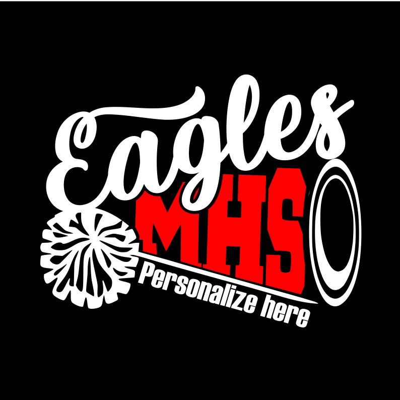 Eagles MHS Cheer Personalized Decal
