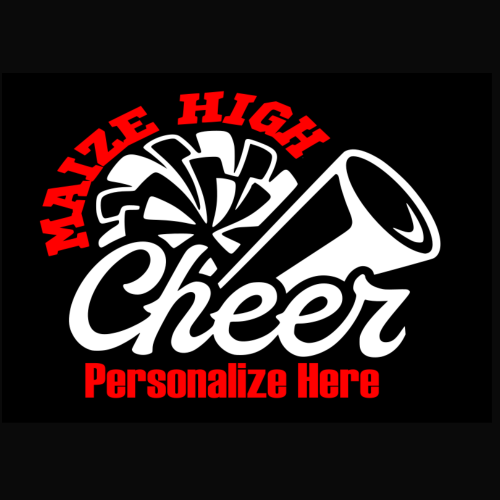 Maize High Cheer Personalized Decal