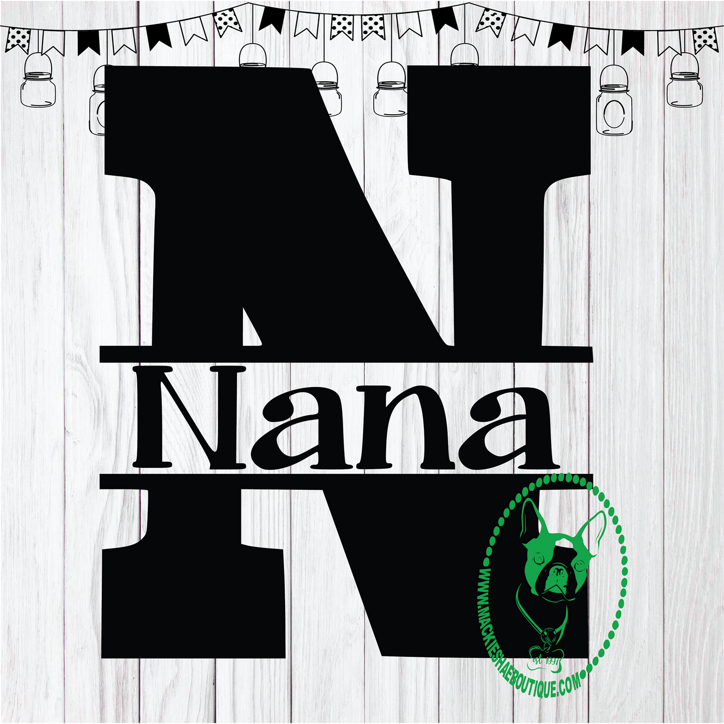 N for Nana (Get any Name) Custom Decal