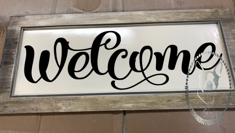 Welcome Custom Decal