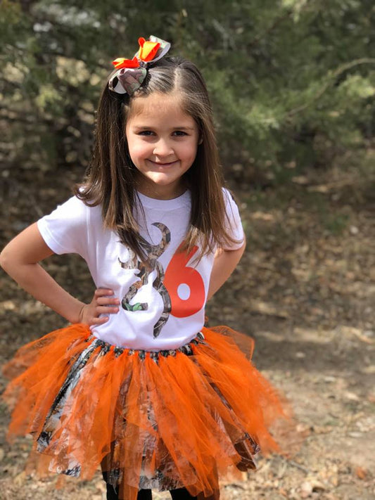 Deer with Number Custom Shirt for Kids, Short Sleeve