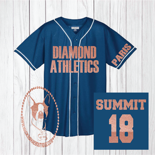 Diamond Athletics Summit Custom Shirt, Baseball Jersey