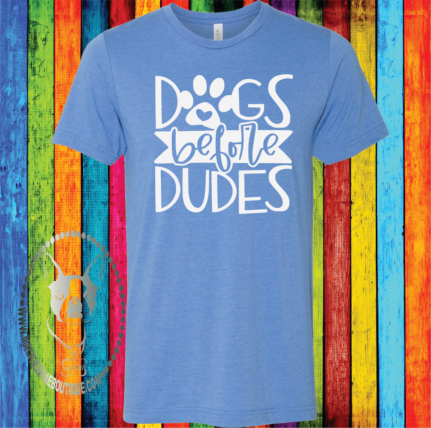 Dogs Before Dudes Custom Shirt for Kids and Adults, Soft Short Sleeve
