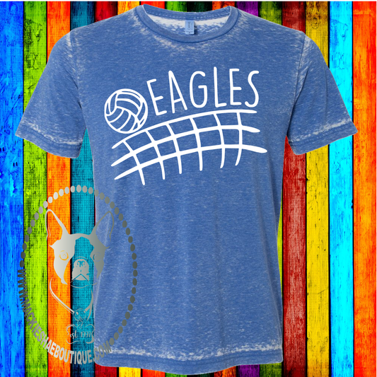 Eagles Volleyball (Get Any Team) Custom Shirt, Soft Short Sleeve