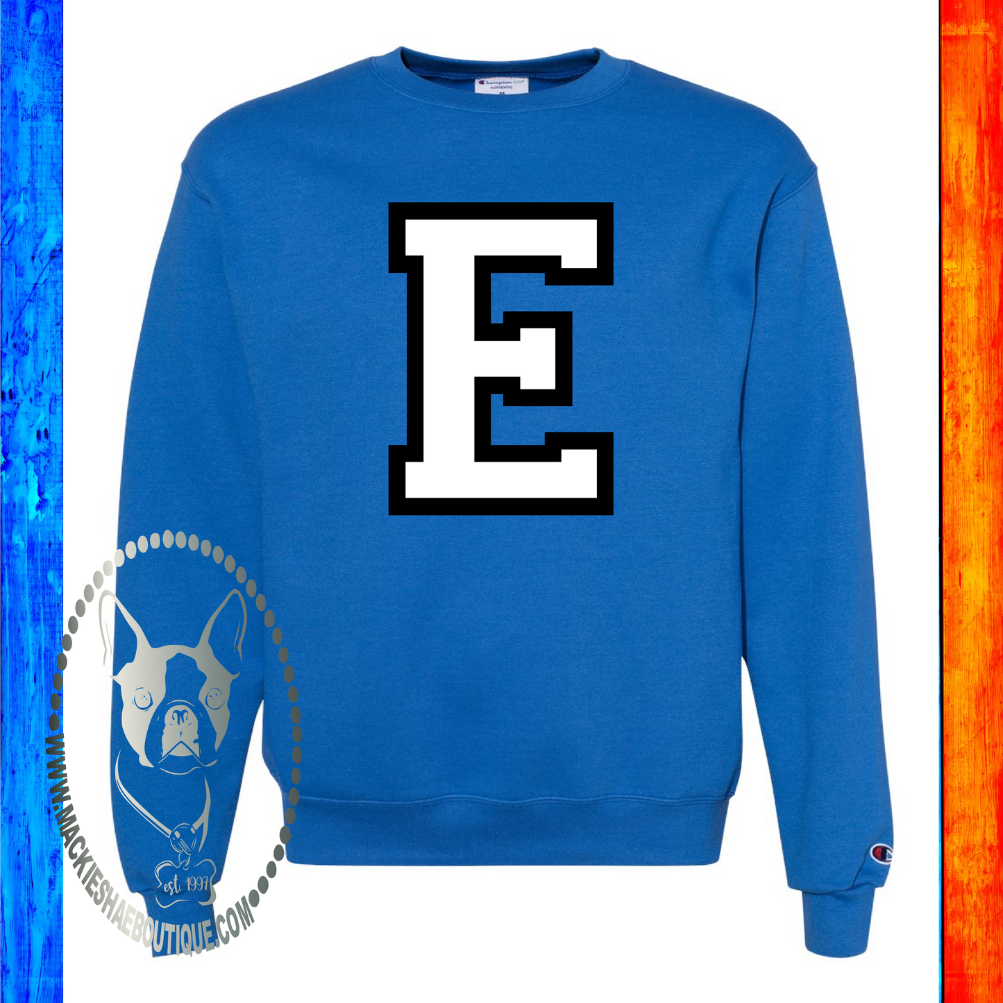E for Ness City Eagles Custom Shirt, Champion Sweatshirt