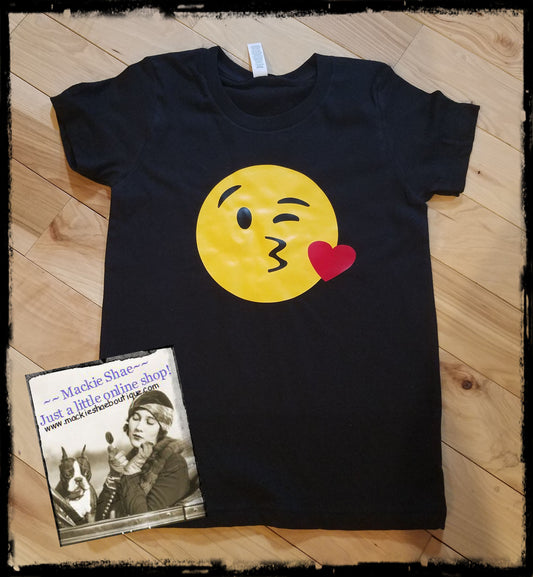 Emoji Kisses Custom Shirt for Kids