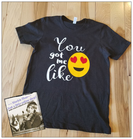 Emoji You Got Me Like Heart Custom Shirt for Kids