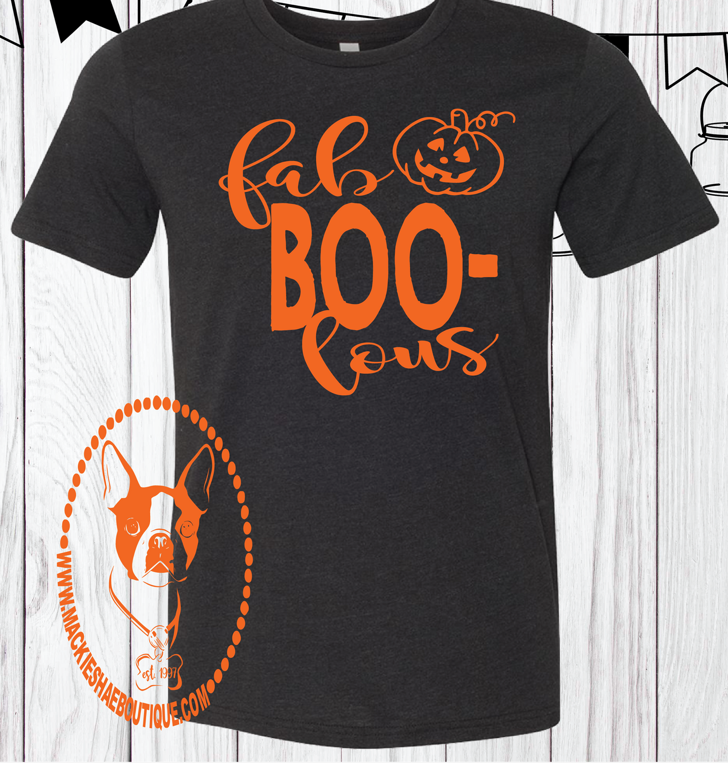 Fab BOO Lous Pumpkin Custom Shirt for Kids (2 Designs), Short Sleeve