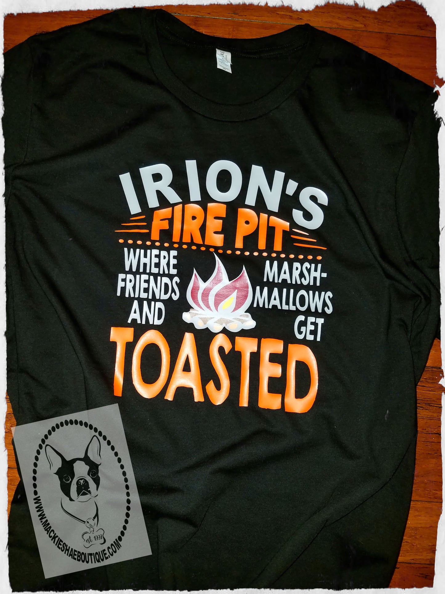 Personalized Fire Pit Custom Shirt, Short-Sleeve