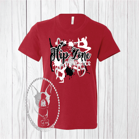 Flip Zone Team Design Custom Shirt for Kids, Short-Sleeve