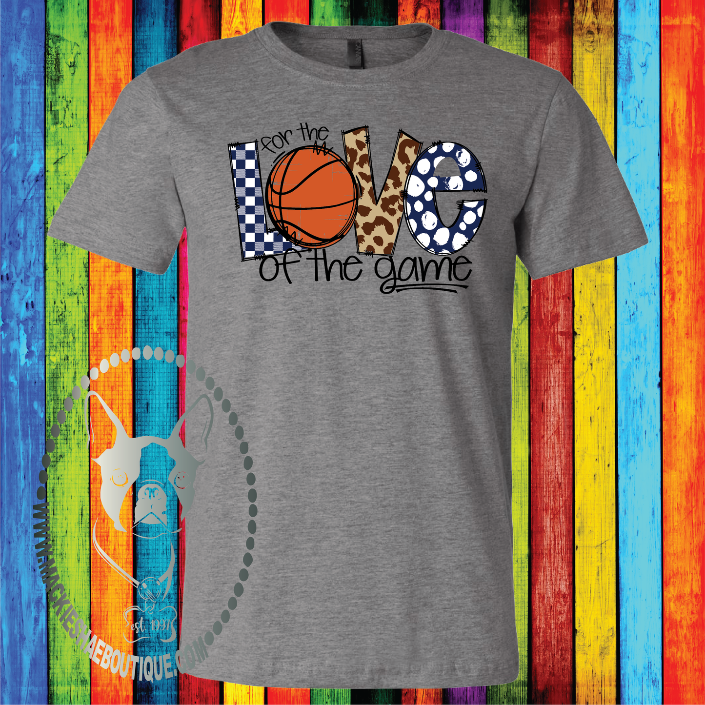 For the Love of the Game,  Basketball (Color and Pattern Options) Custom Shirt, Soft Short Sleeve