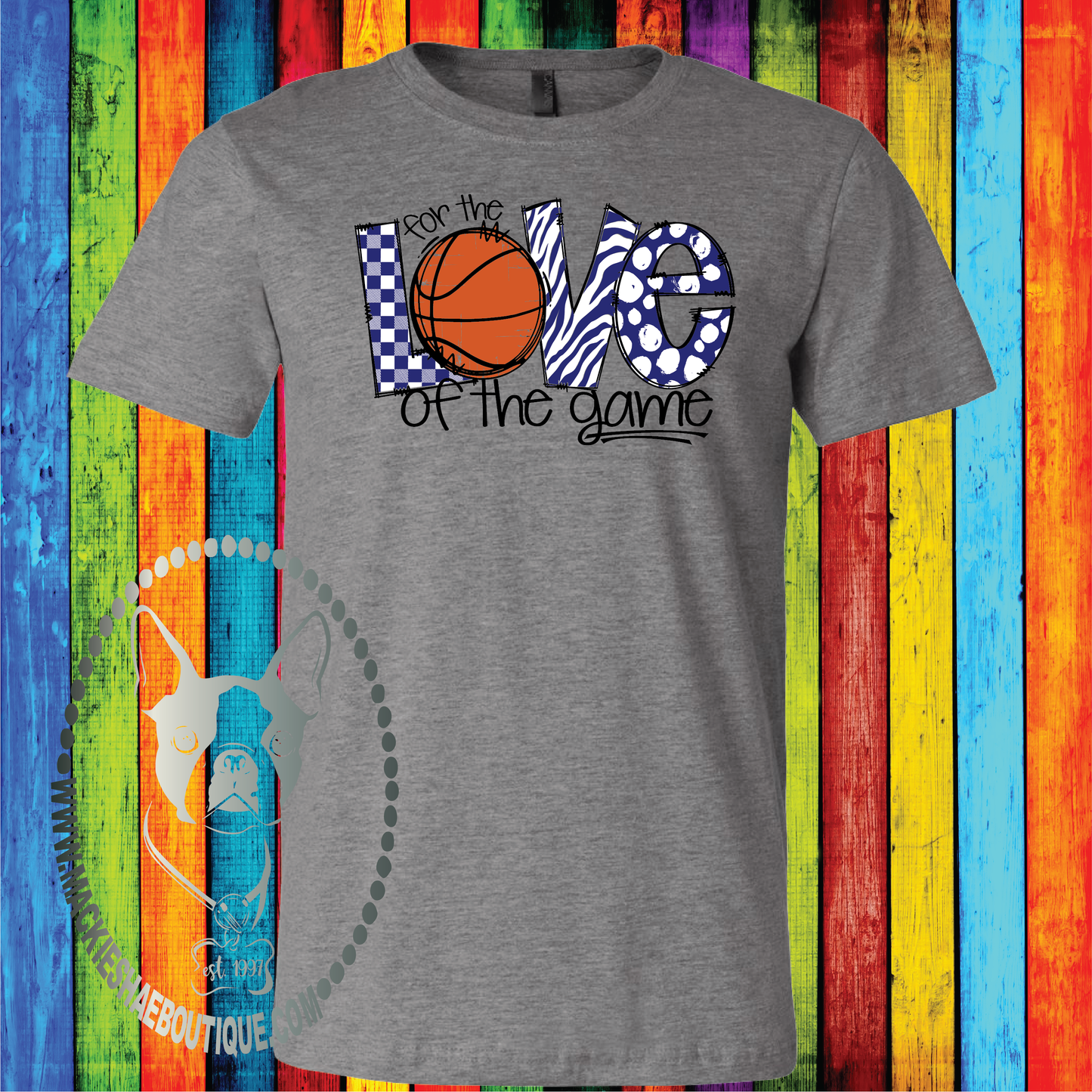 For the Love of the Game,  Basketball (Color and Pattern Options) Custom Shirt, Soft Short Sleeve