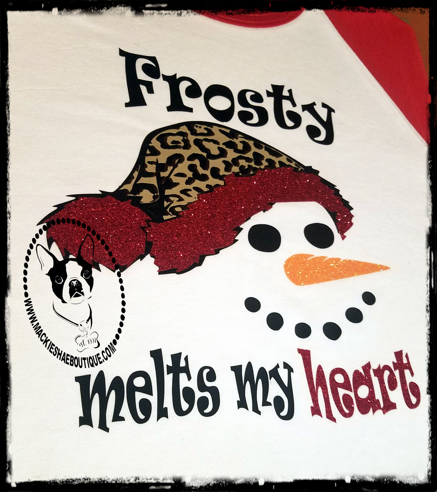 Frosty Makes My Heart Melt Custom Shirt for Kids, Soft 3/4 Sleeve