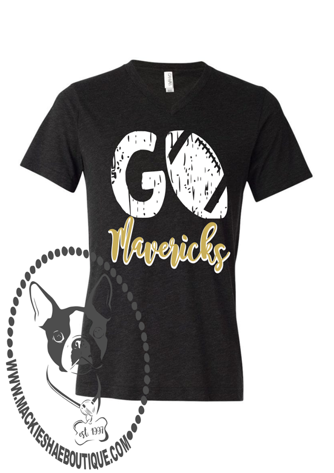 Go Mavericks Football (Get Any Team or Sport) Custom Shirt, Short Sleeve