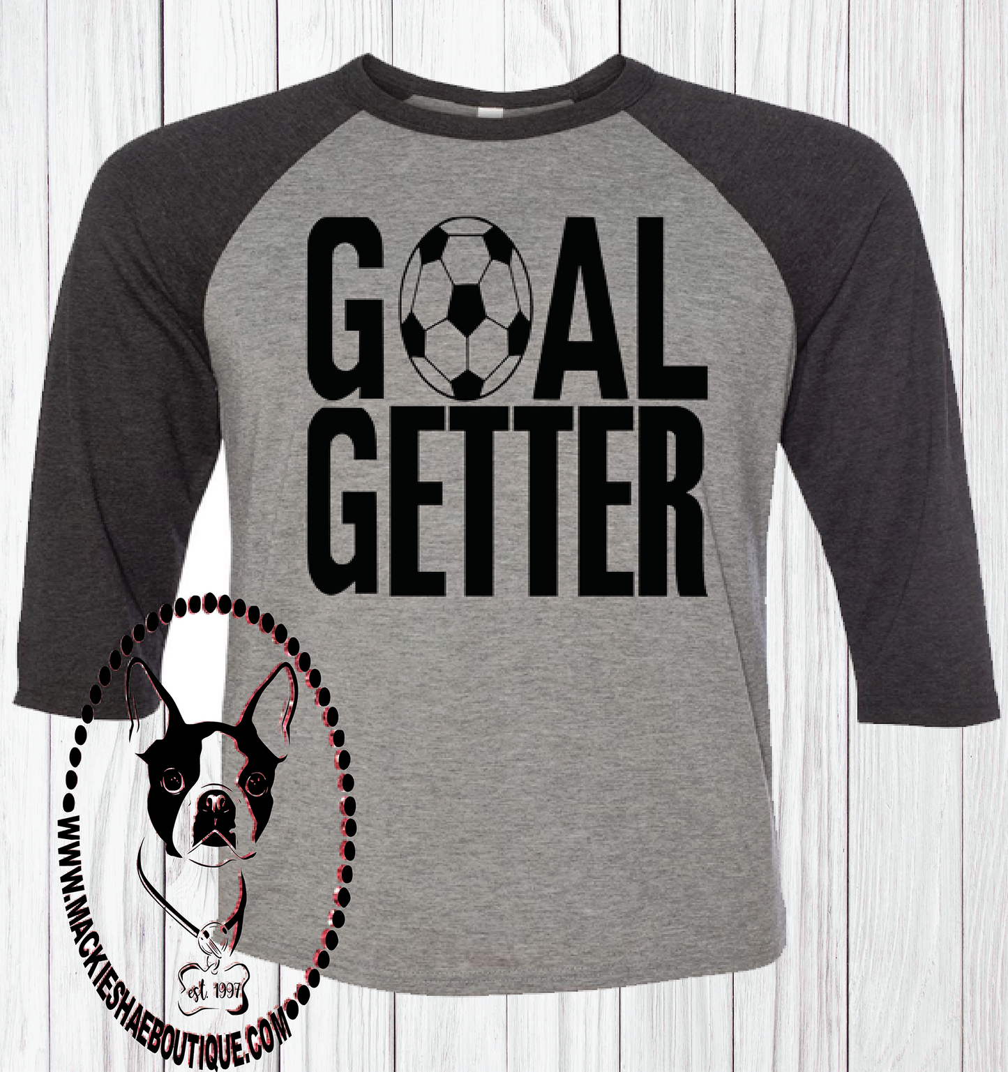 Goal Getter Soccer Custom Shirt for Kids, 3/4 Sleeve
