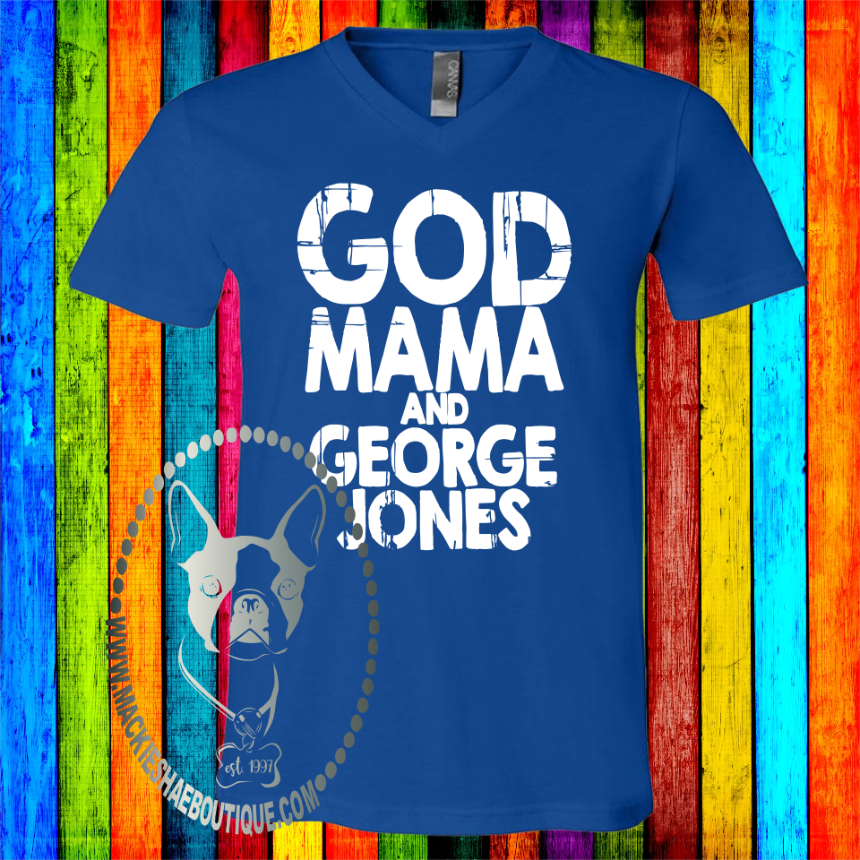 God Mama and George Jones Custom Shirt, Soft Short Sleeve