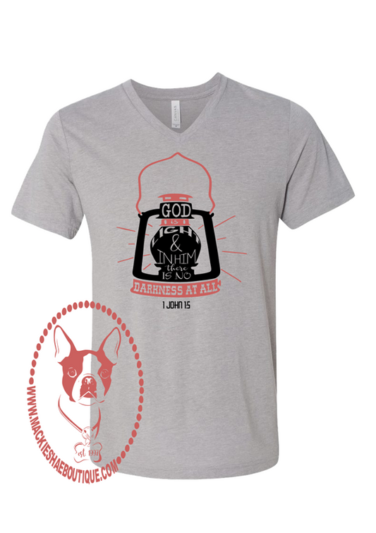 God is Light 1 John 1:5 Custom Shirt, Short Sleeve