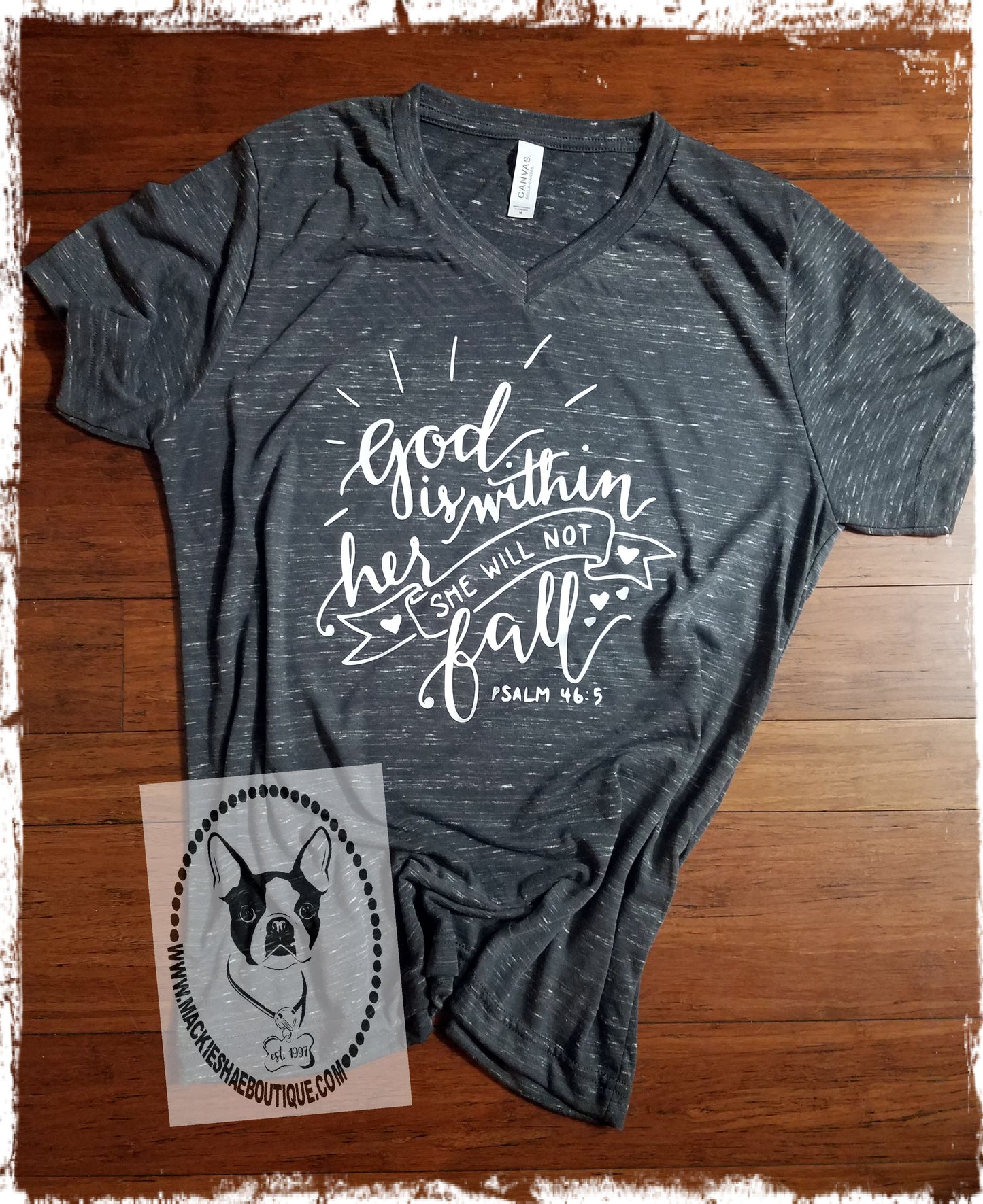 God is Within Her She Will Not Fall Custom Shirt, Short-Sleeve