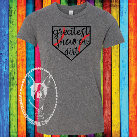 Greatest Show on Dirt Custom Shirt for Kids, Short Sleeve