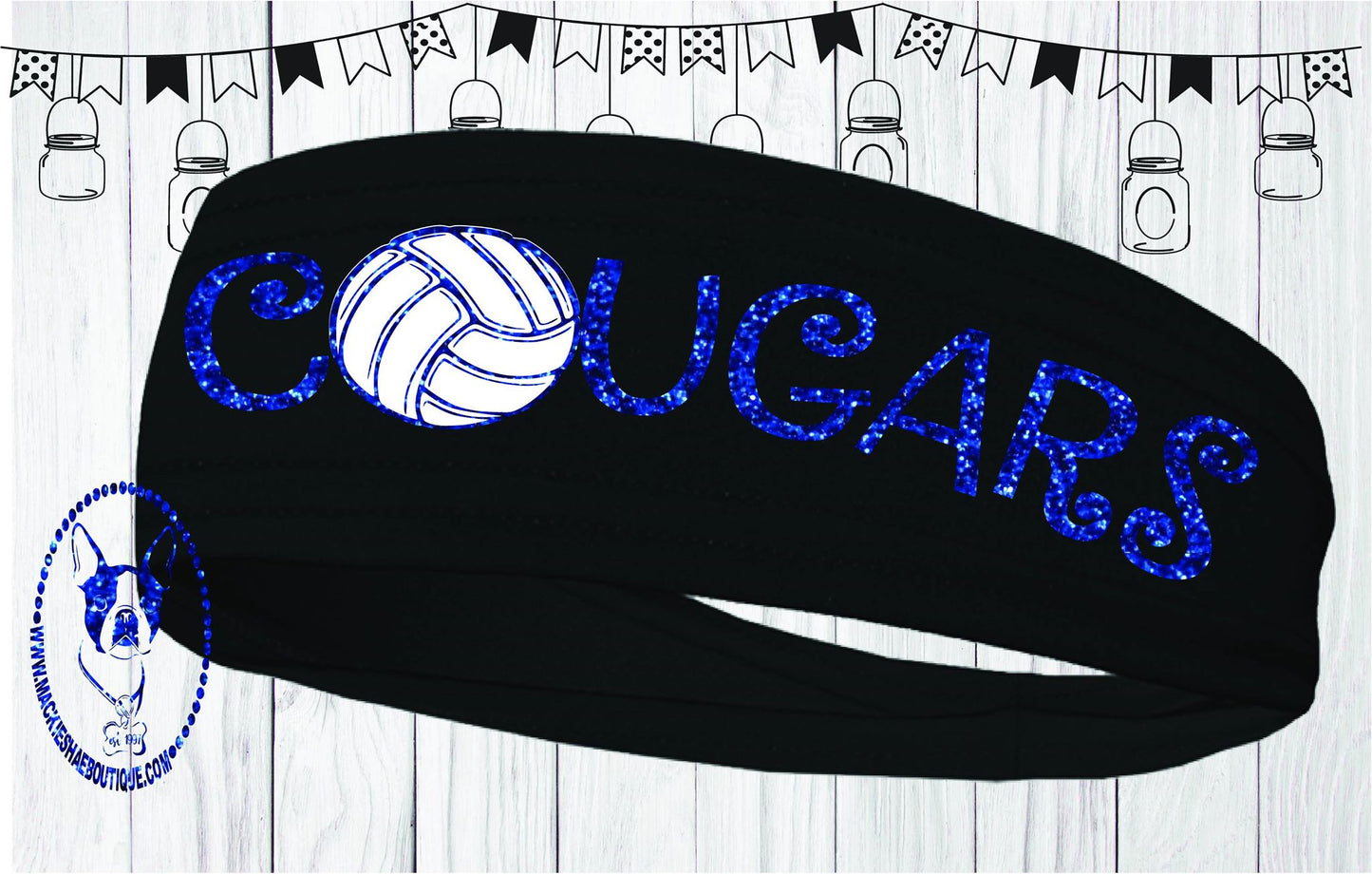 Cougars Volleyball Custom Headband