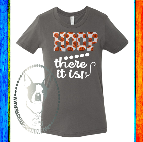 Hoop There it is Custom Shirt for Kids, Soft Short Sleeve