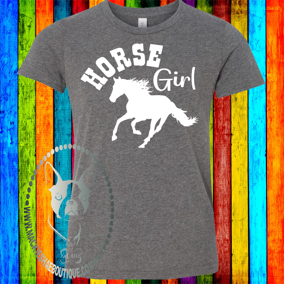 Horse Girl Custom Shirt for Kids and Adults, Soft Short Sleeve