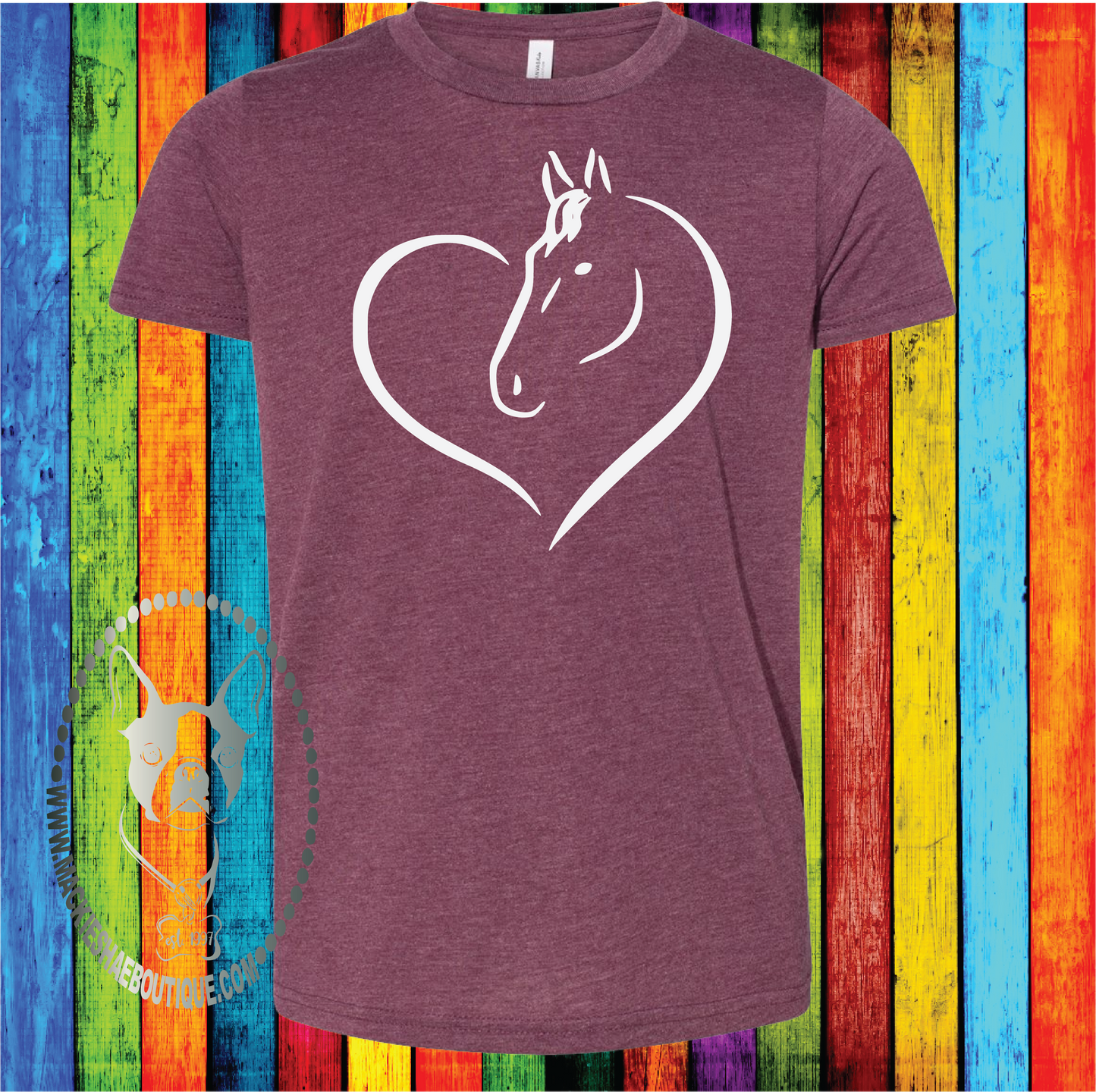 Horse Heart Custom Shirt for Kids and Adults, Soft Short Sleeve