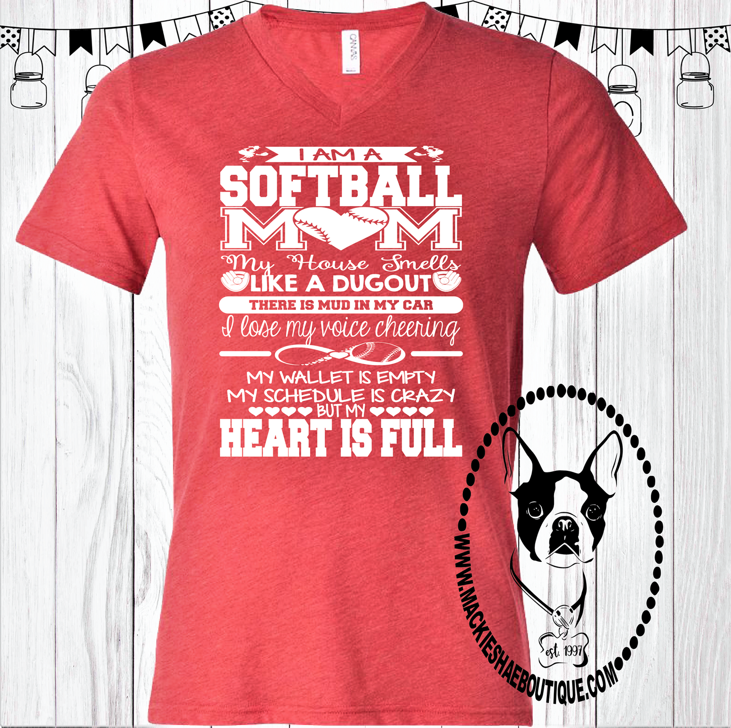 I Am A Softball Mom....  Custom Shirt, Short Sleeve