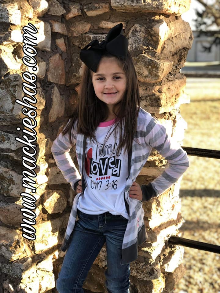 I Am So Loved John 3:16 Custom Shirt for Kids, 3/4 Sleeve