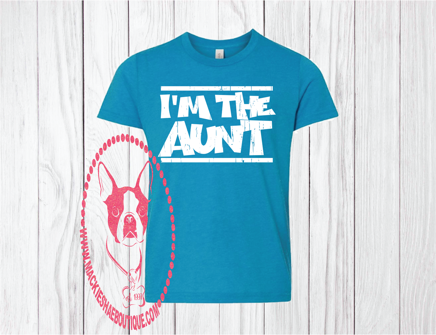 I'm The Aunt Custom Shirt for Kids, Short Sleeve