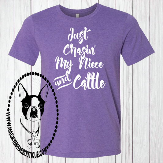 Just Chasin' (Fill in the Blank) Custom Shirt, Short-Sleeve