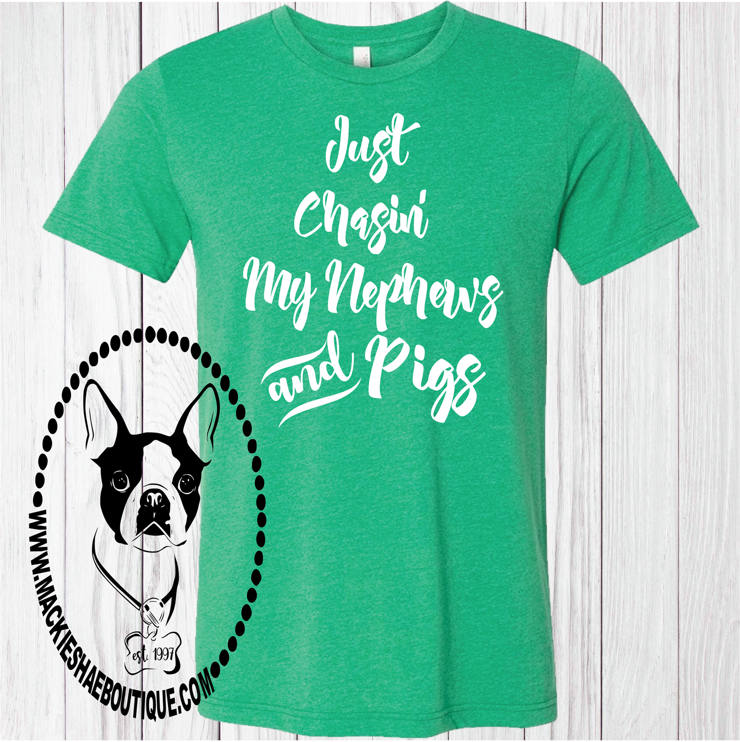Just Chasin' (Fill in the Blank) Custom Shirt, Short-Sleeve