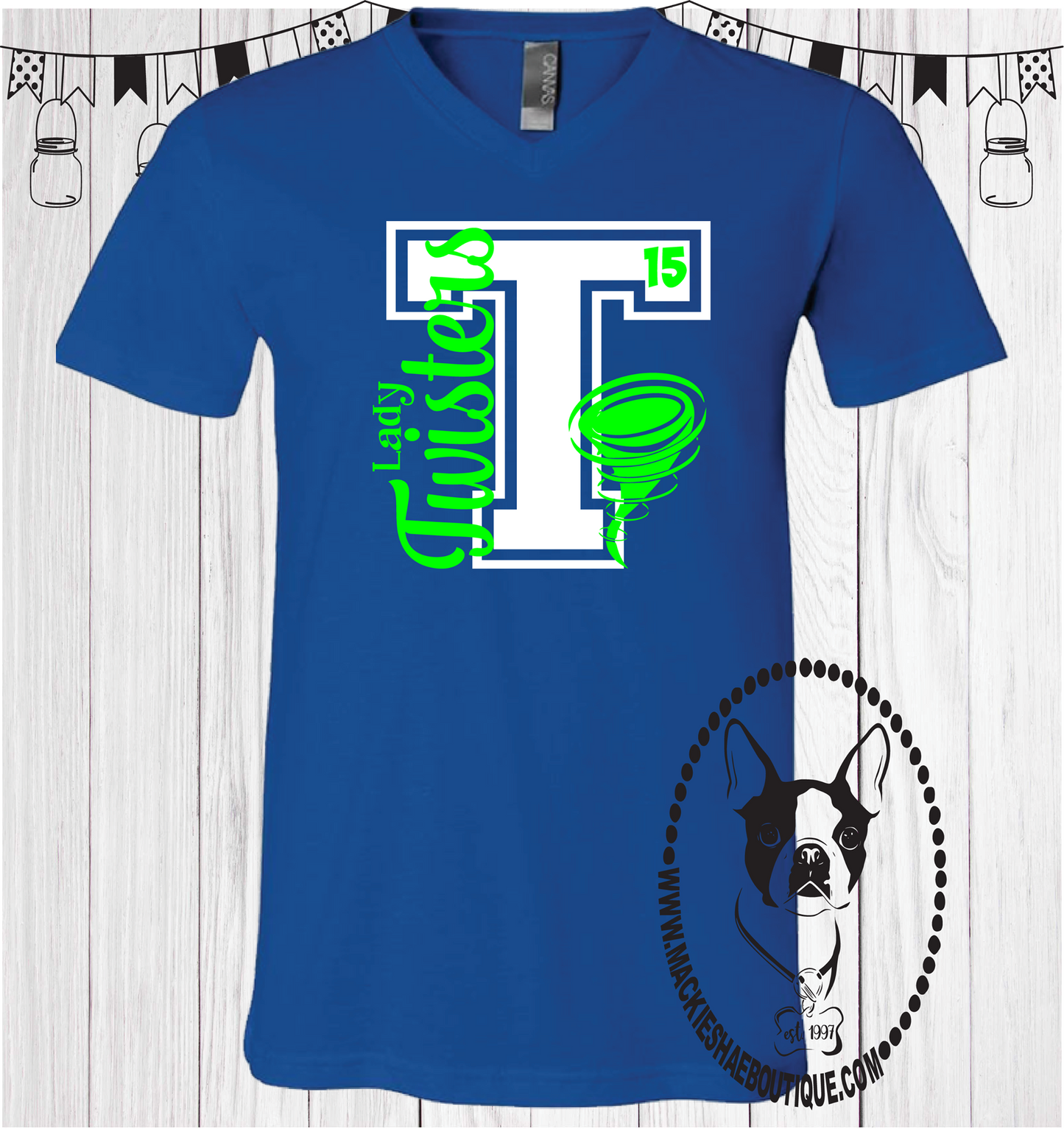 Lady Twisters Basketball Custom Shirt, Short Sleeve (3 Design Options)