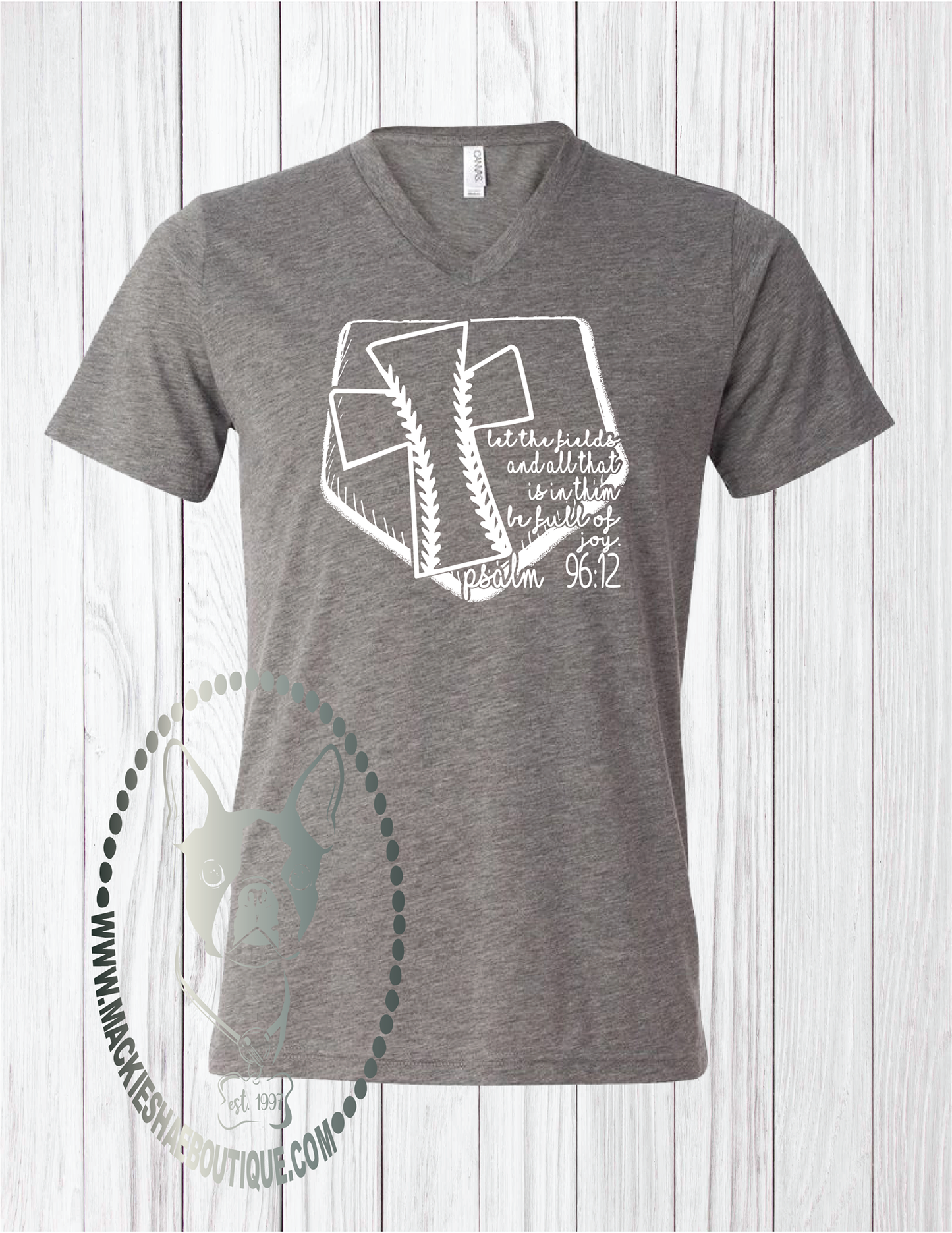 Psalm 96:12 Let the Fields and All That is in Them Be Full of Joy Custom Shirt, Short Sleeve