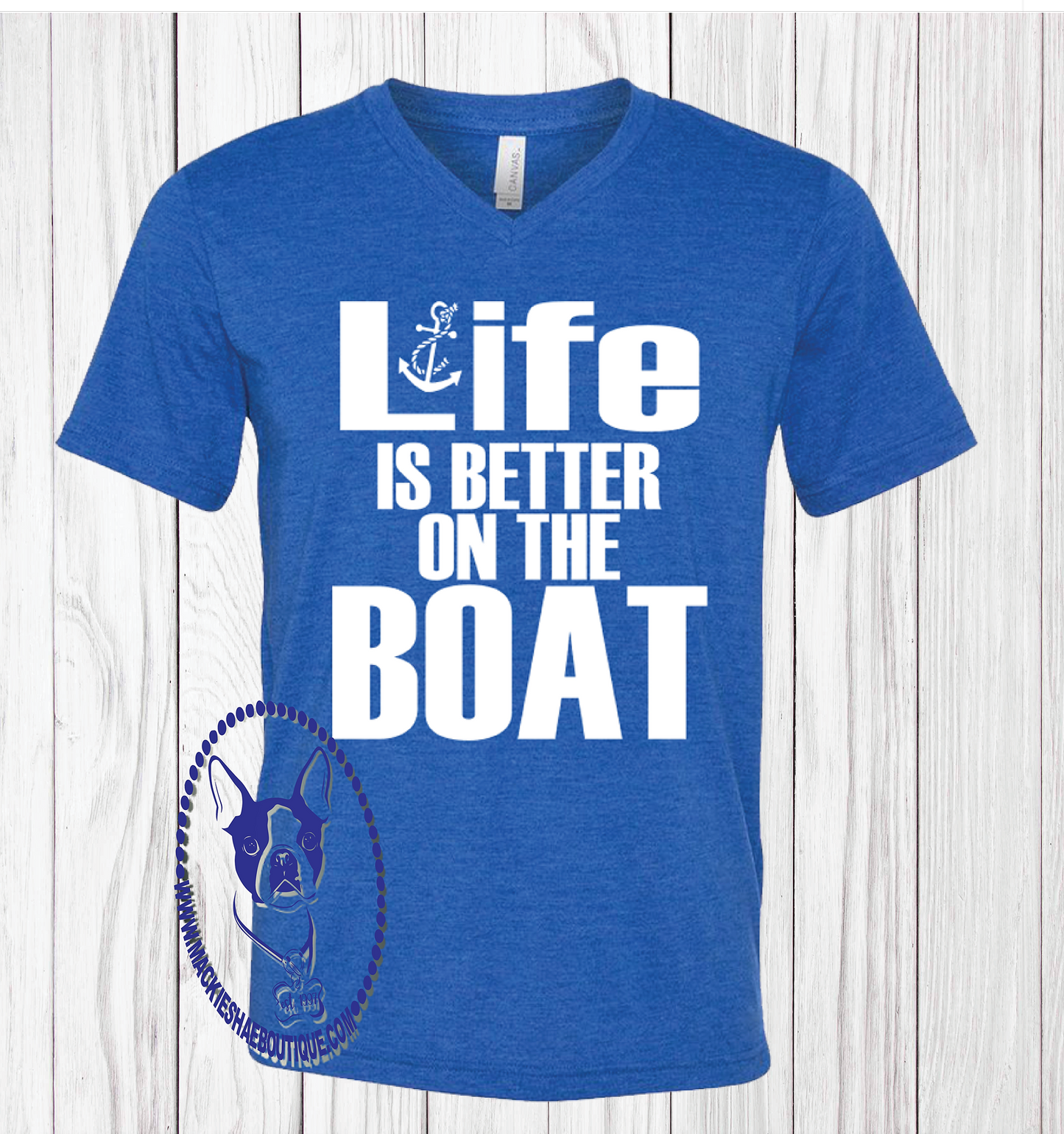 Life is Better On The Boat Custom Shirt, Short Sleeve