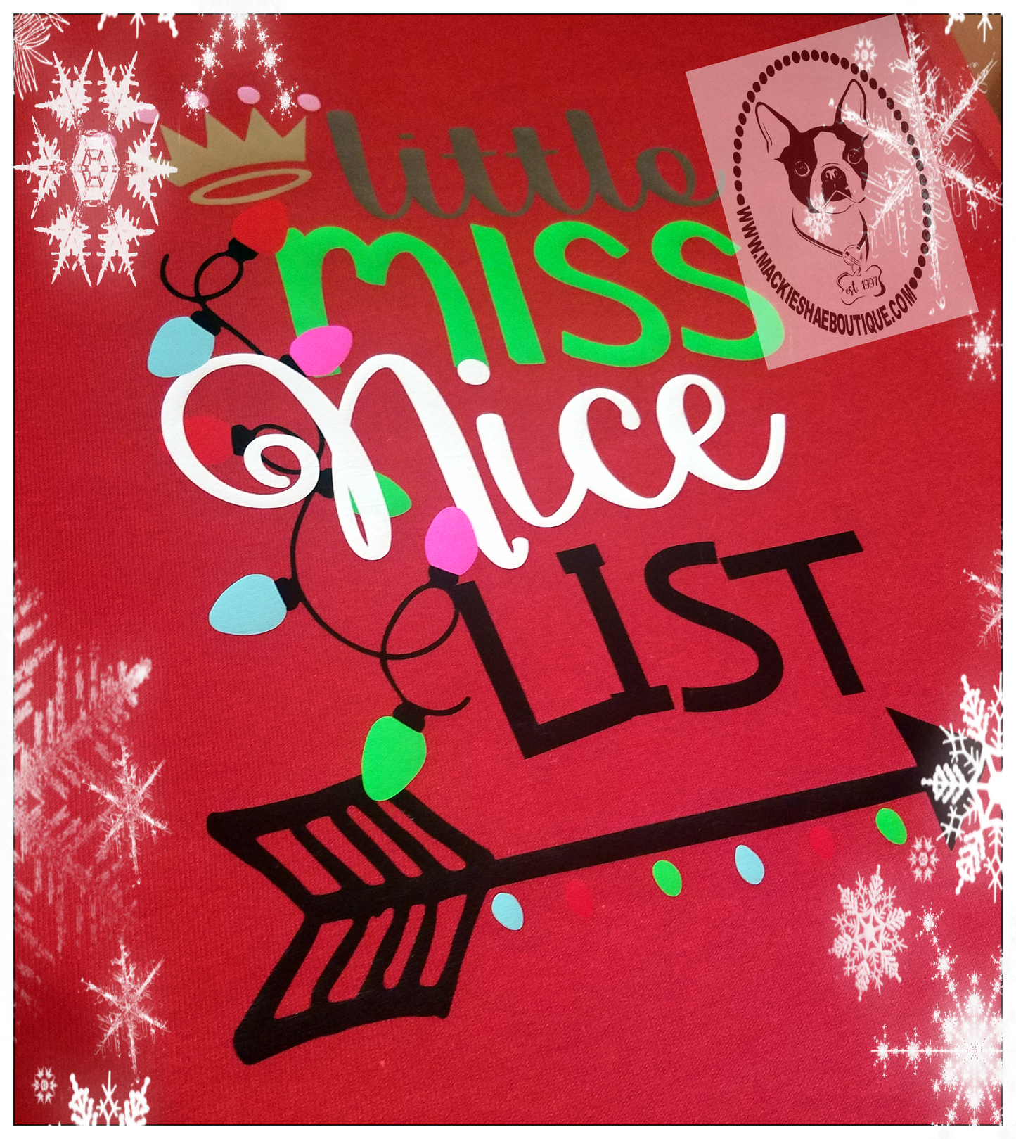 Little Miss Nice List Custom Shirt for Kids, Long-Sleeve Tee