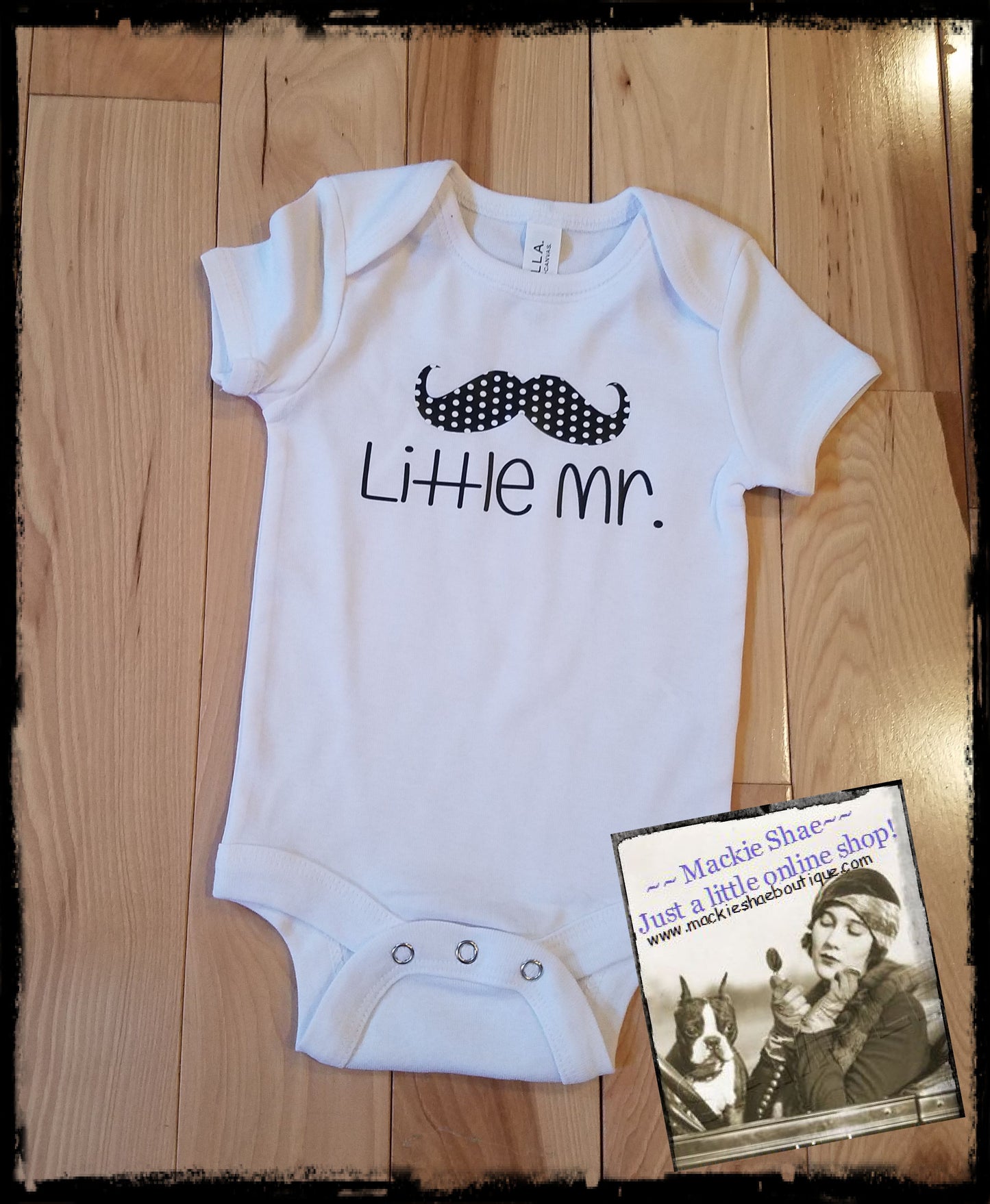 Little Mr. Mustache Custom Body Suit for Kids