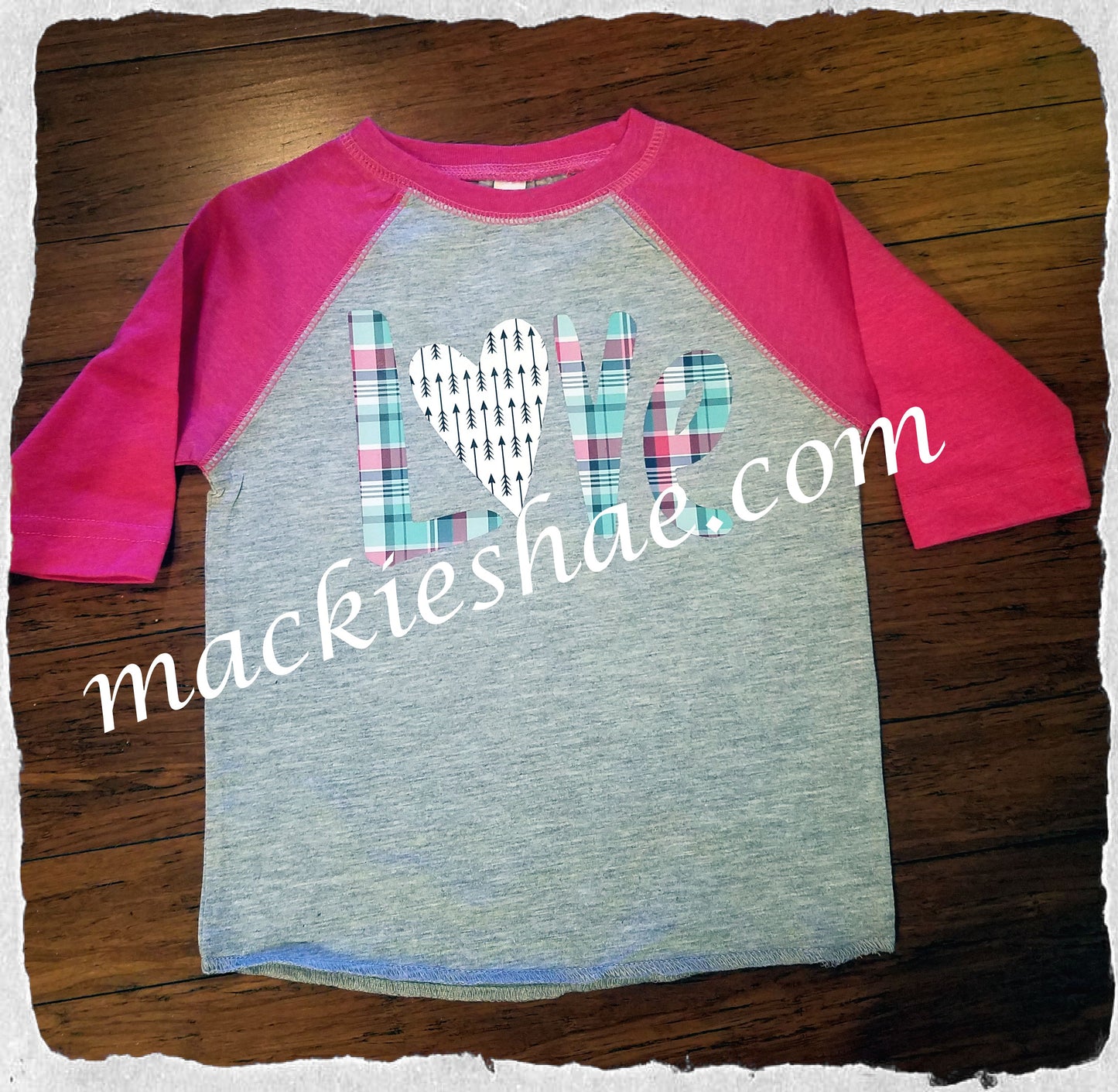 LOVE Custom Shirt for Kids, 3/4 Sleeve