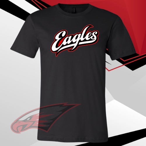 MIS- Maize EAGLES Script Soft Short Sleeve Tee