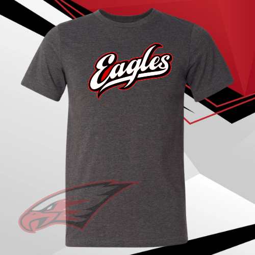 MIS- Maize EAGLES Script Soft Short Sleeve Tee