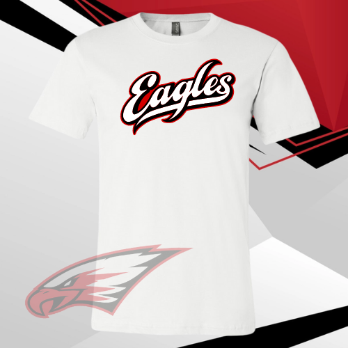 MIS- Maize EAGLES Script Soft Short Sleeve Tee