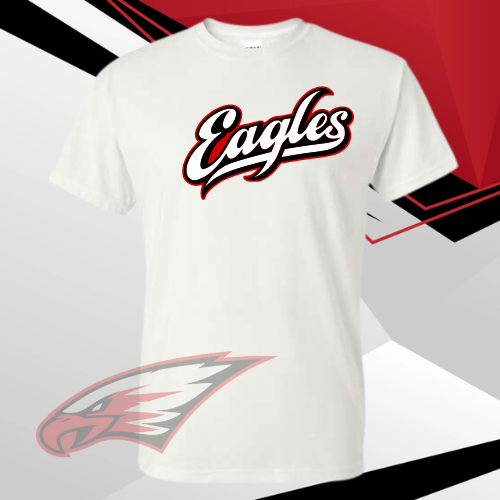 MIS- Maize EAGLES Script Gildan Short Sleeve Tee